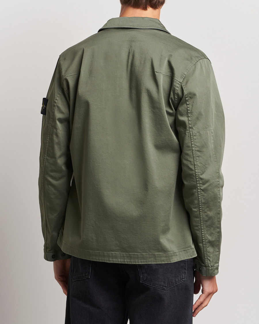 Mies | Kauluspaidat | Stone Island | Garment Dyed Cotton Zip Overshirt Musk
