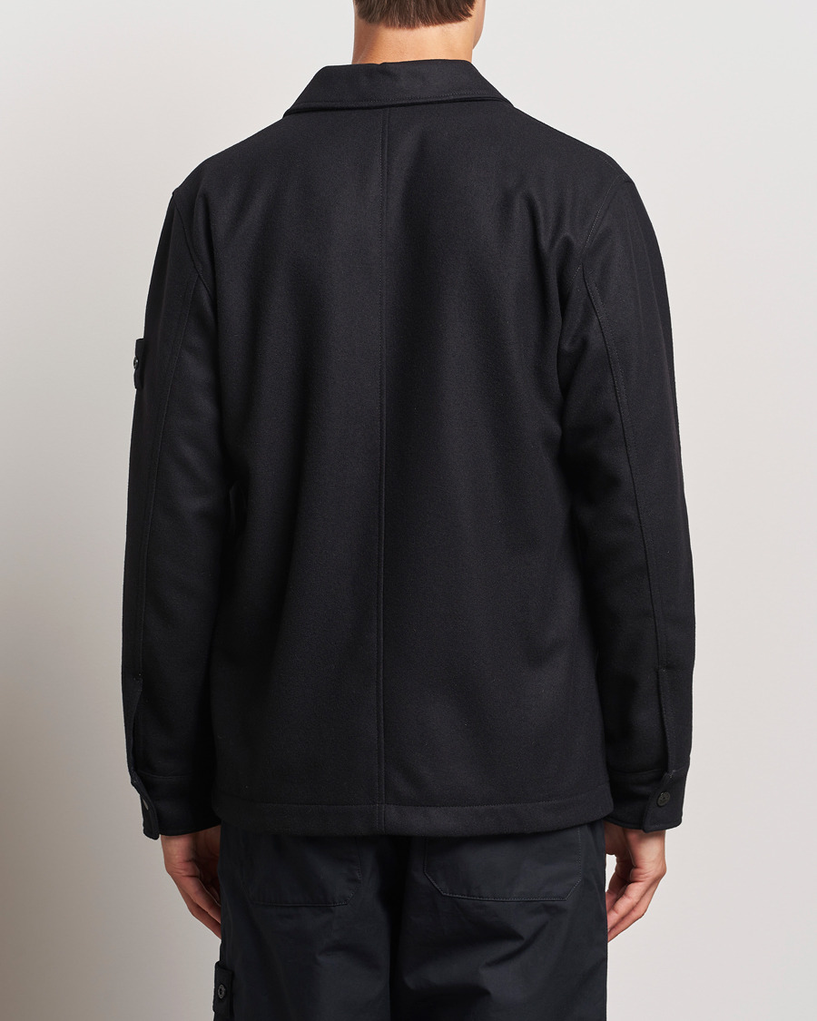 Mies | Kauluspaidat | Stone Island | Ghost Wool/Nylon Flannel Overshirt Black