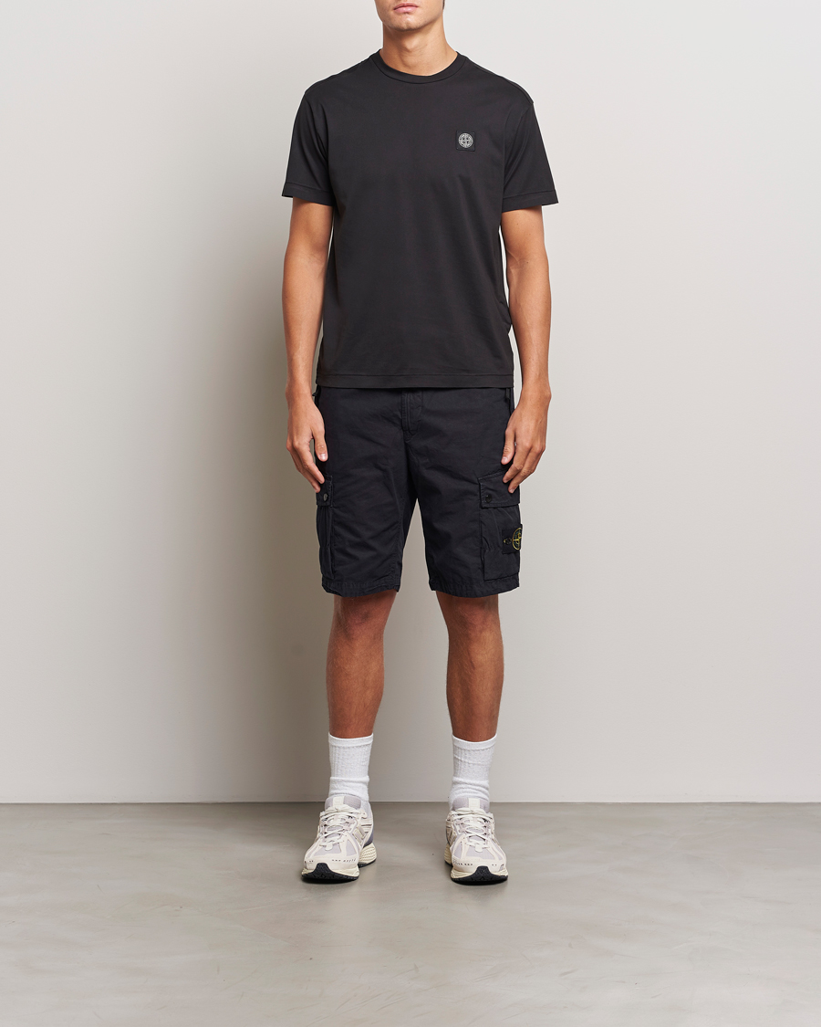 Mies | T-paidat | Stone Island | Garment Dyed Jersey T-Shirt Black