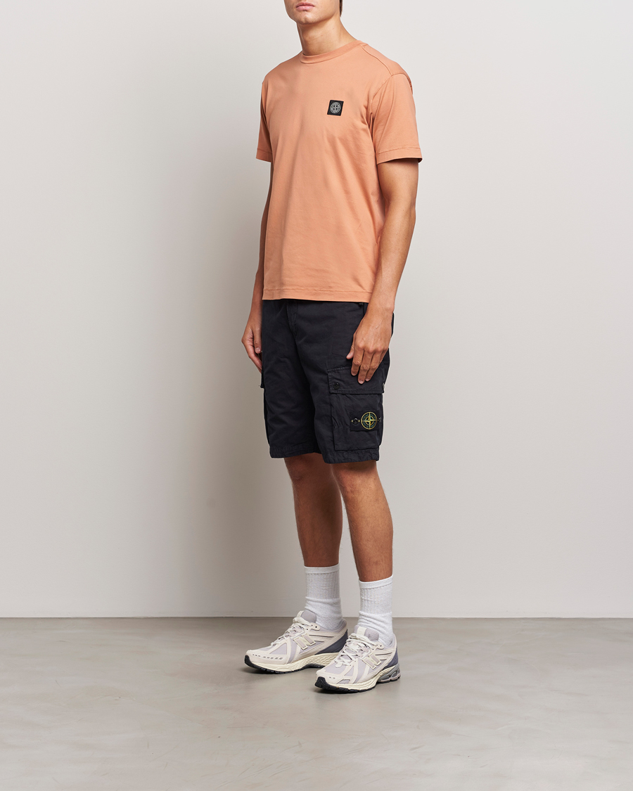 Mies | T-paidat | Stone Island | Garment Dyed Jersey T-Shirt Orange