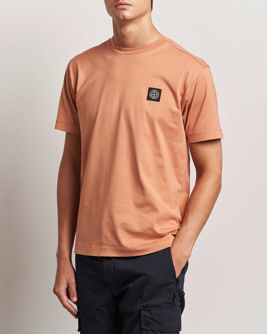 Mies | T-paidat | Stone Island | Garment Dyed Jersey T-Shirt Orange