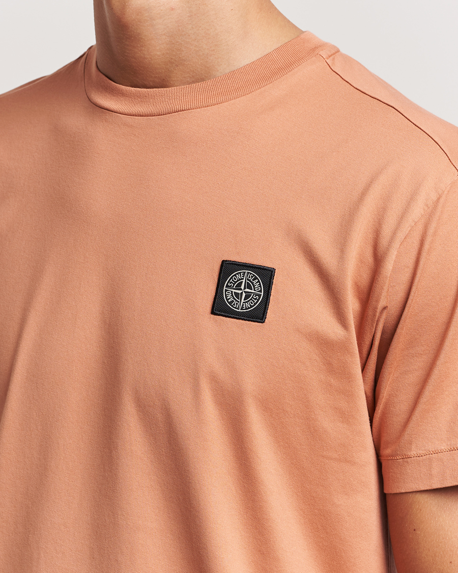 Mies | T-paidat | Stone Island | Garment Dyed Jersey T-Shirt Orange