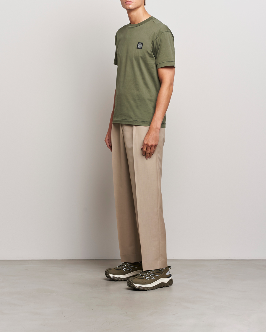 Mies | T-paidat | Stone Island | Garment Dyed Jersey T-Shirt Musk