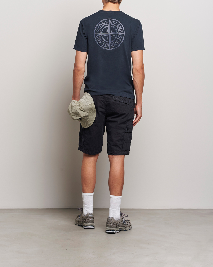 Mies | T-paidat | Stone Island | Garment Dyed Jersey Logo T-Shirt Navy Blue