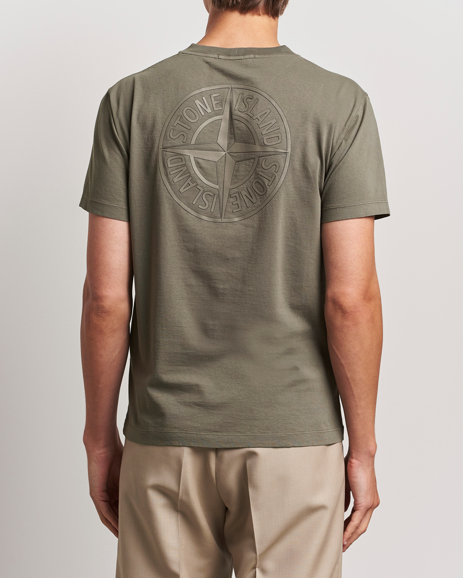 Mies | T-paidat | Stone Island | Garment Dyed Jersey Logo T-Shirt Walnut