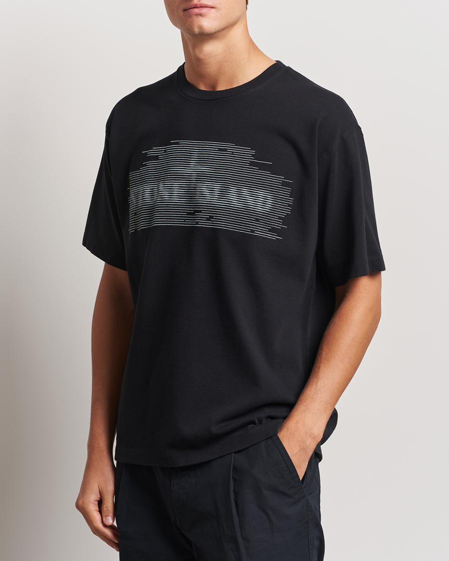 Mies | T-paidat | Stone Island | Garment Dyed Embroidery Logo T-Shirt Black