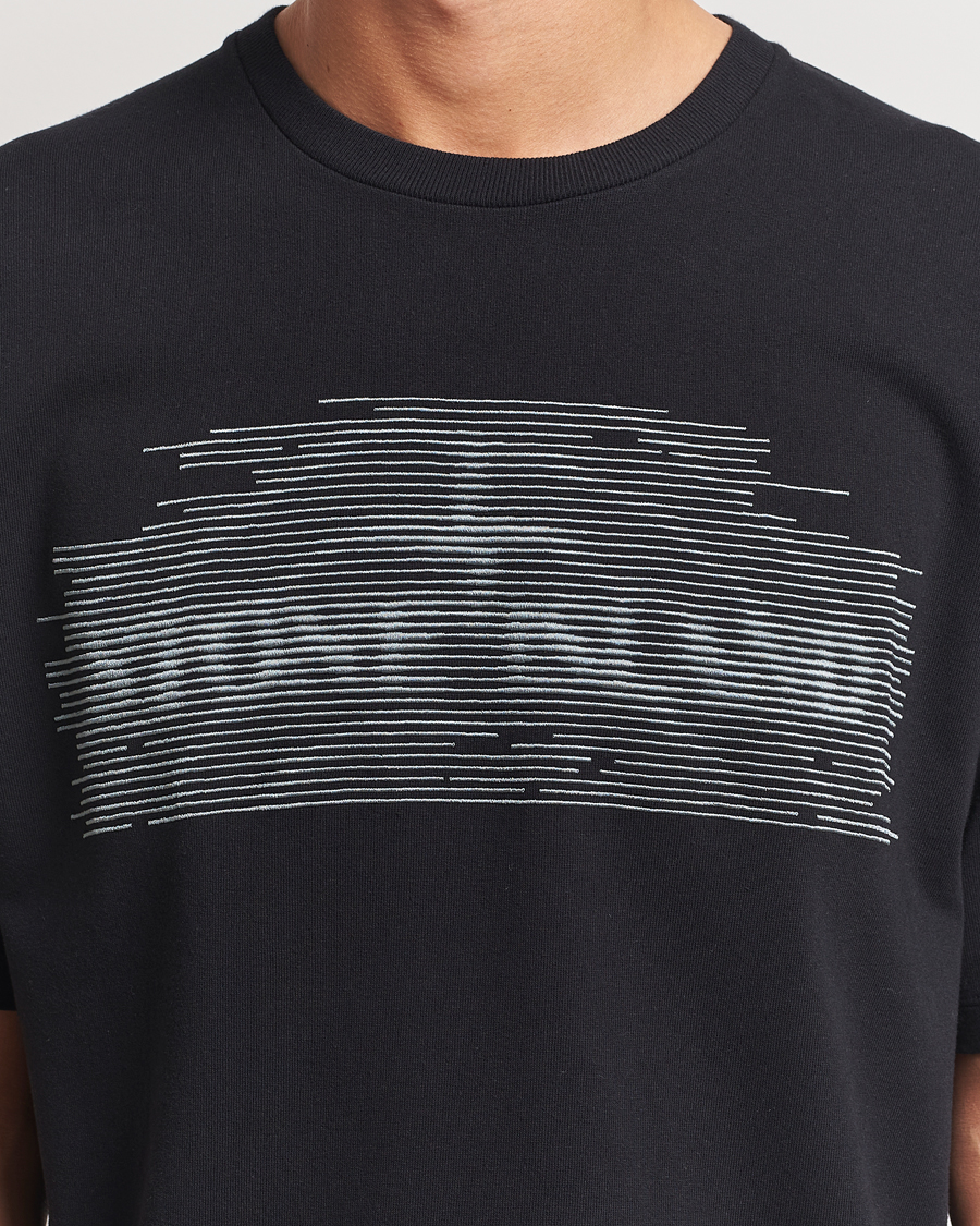Mies | T-paidat | Stone Island | Garment Dyed Embroidery Logo T-Shirt Black