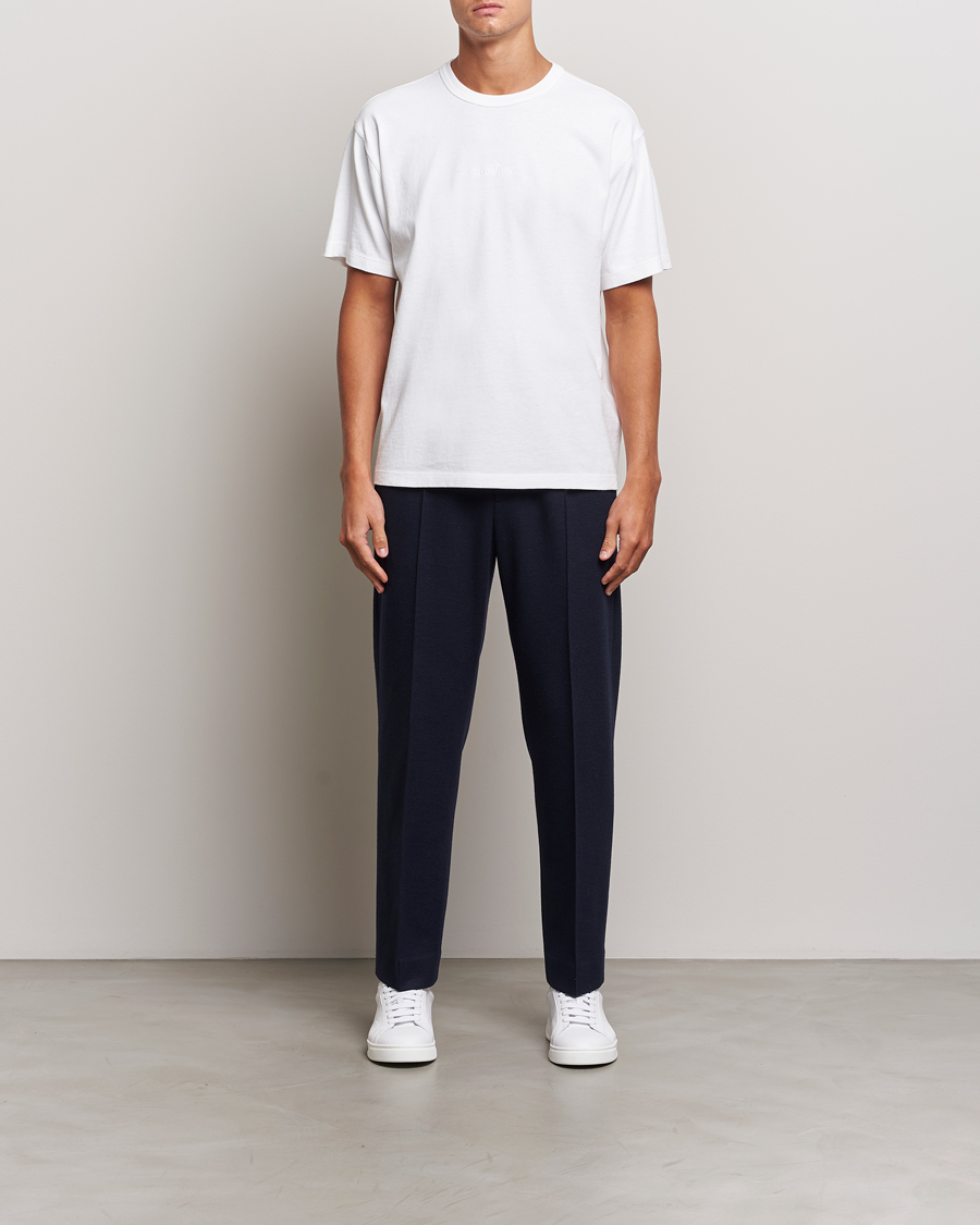 Mies | T-paidat | Stone Island | Old Dyed Cotton Logo T-Shirt White