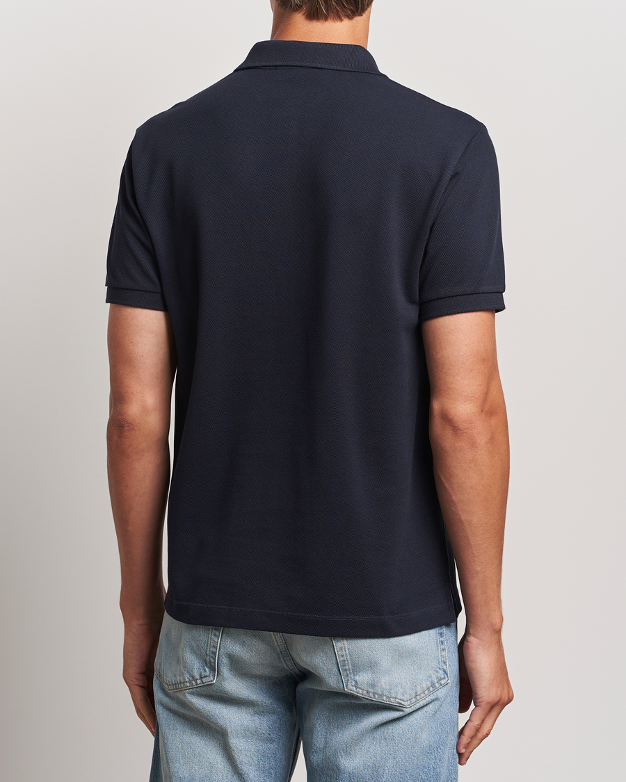 Mies | Pikeet | Stone Island | Cotton Pique Polo Navy Blue