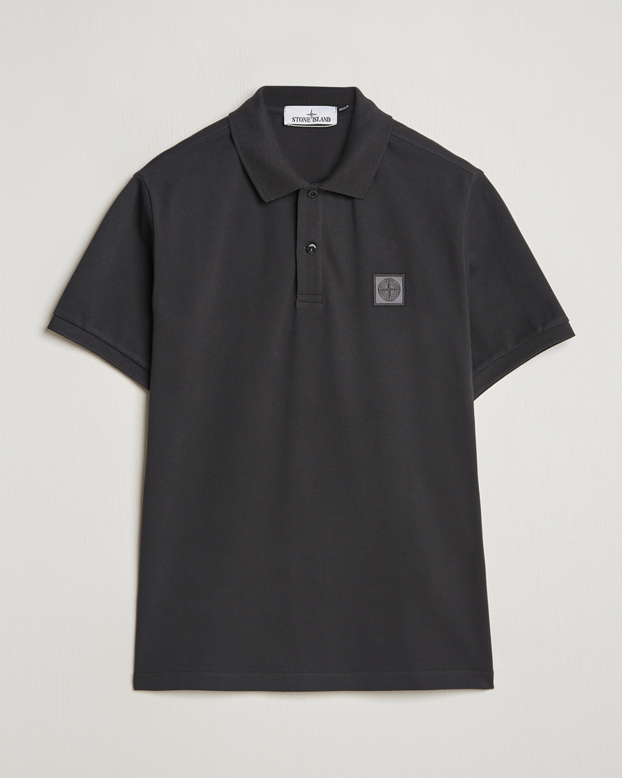 Mies | Pikeet | Stone Island | Cotton Pique Polo Lead Grey