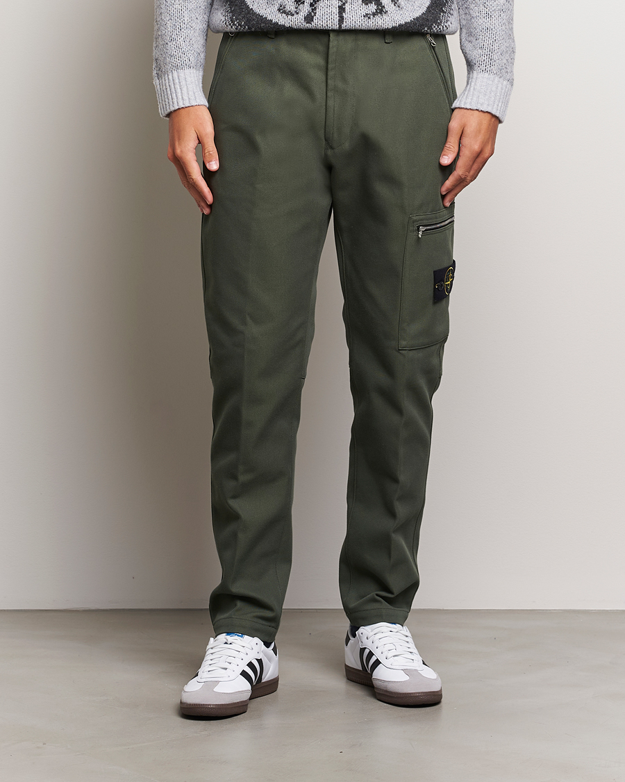 Mies | Housut | Stone Island | Cotton Nylon Trousers Musk