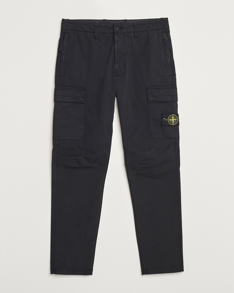 Mies | Housut | Stone Island | Stretch Cotton Gabardine Trousers Black