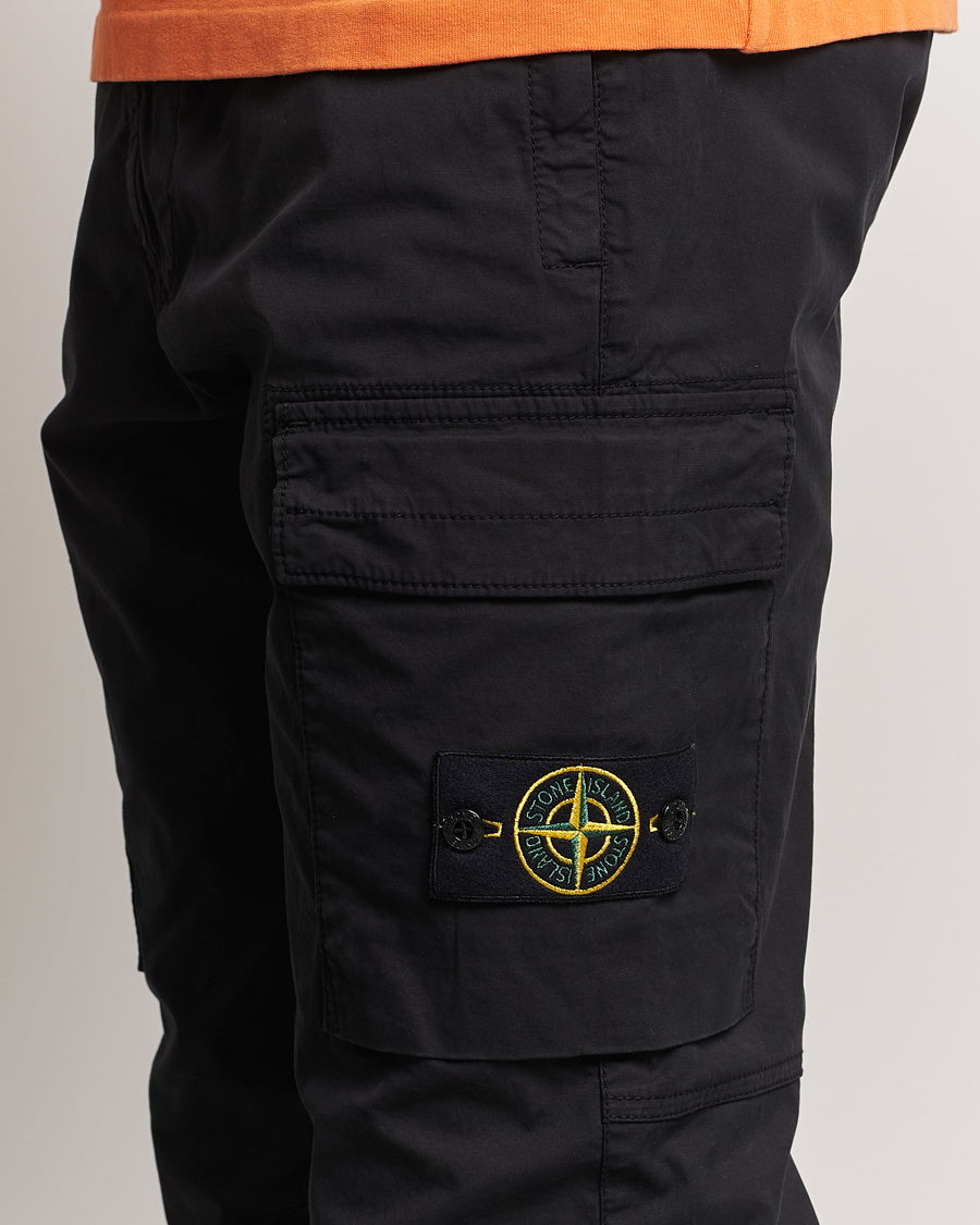 Mies | Housut | Stone Island | Stretch Cotton Gabardine Trousers Black