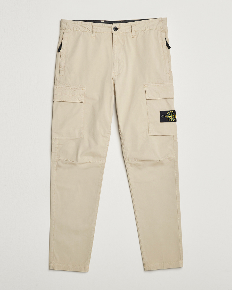 Mies | Housut | Stone Island | Stretch Cotton Gabardine Trousers Plaster