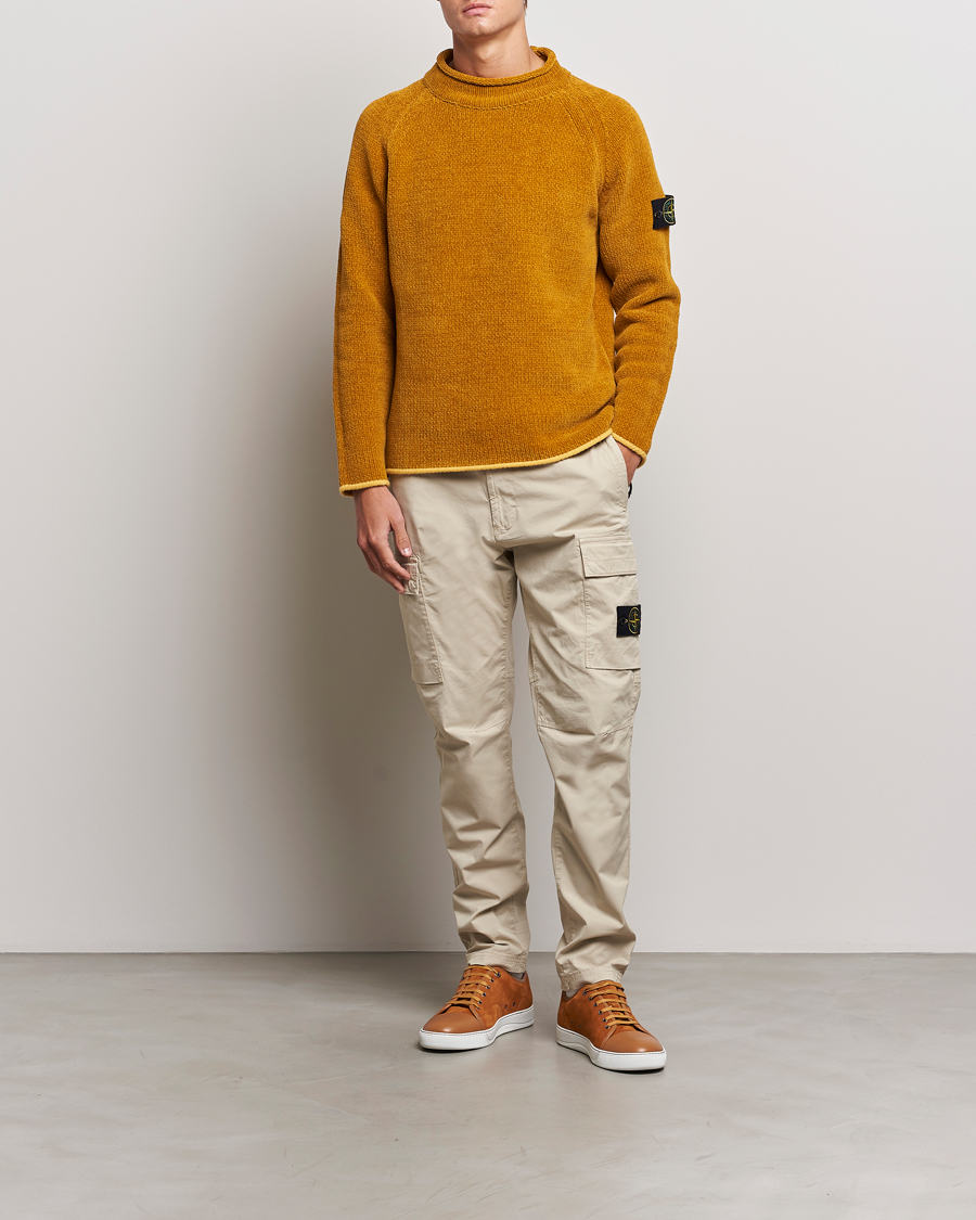Mies | Housut | Stone Island | Stretch Cotton Gabardine Trousers Plaster