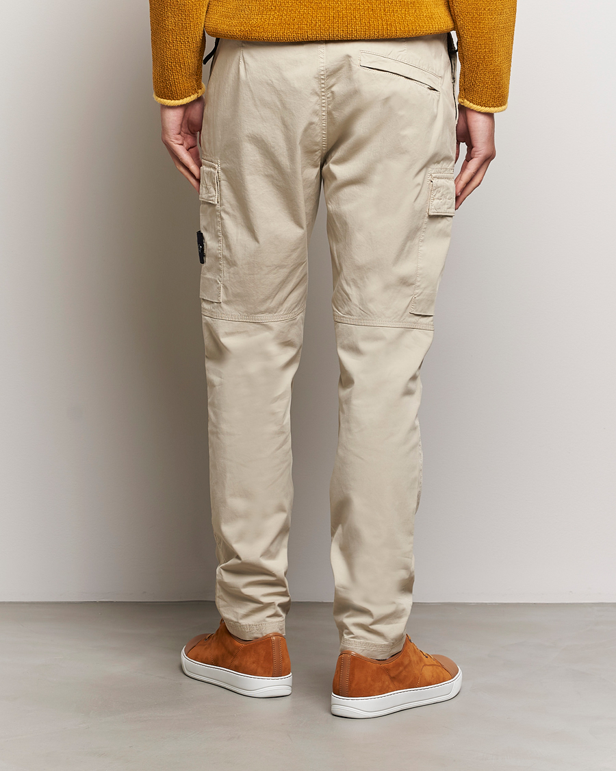 Mies | Housut | Stone Island | Stretch Cotton Gabardine Trousers Plaster