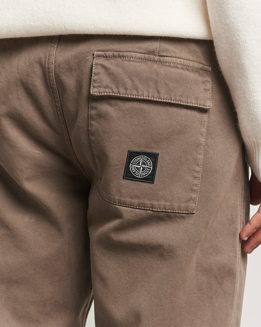 Mies | Housut | Stone Island | Panama Cotton Pants Walnut