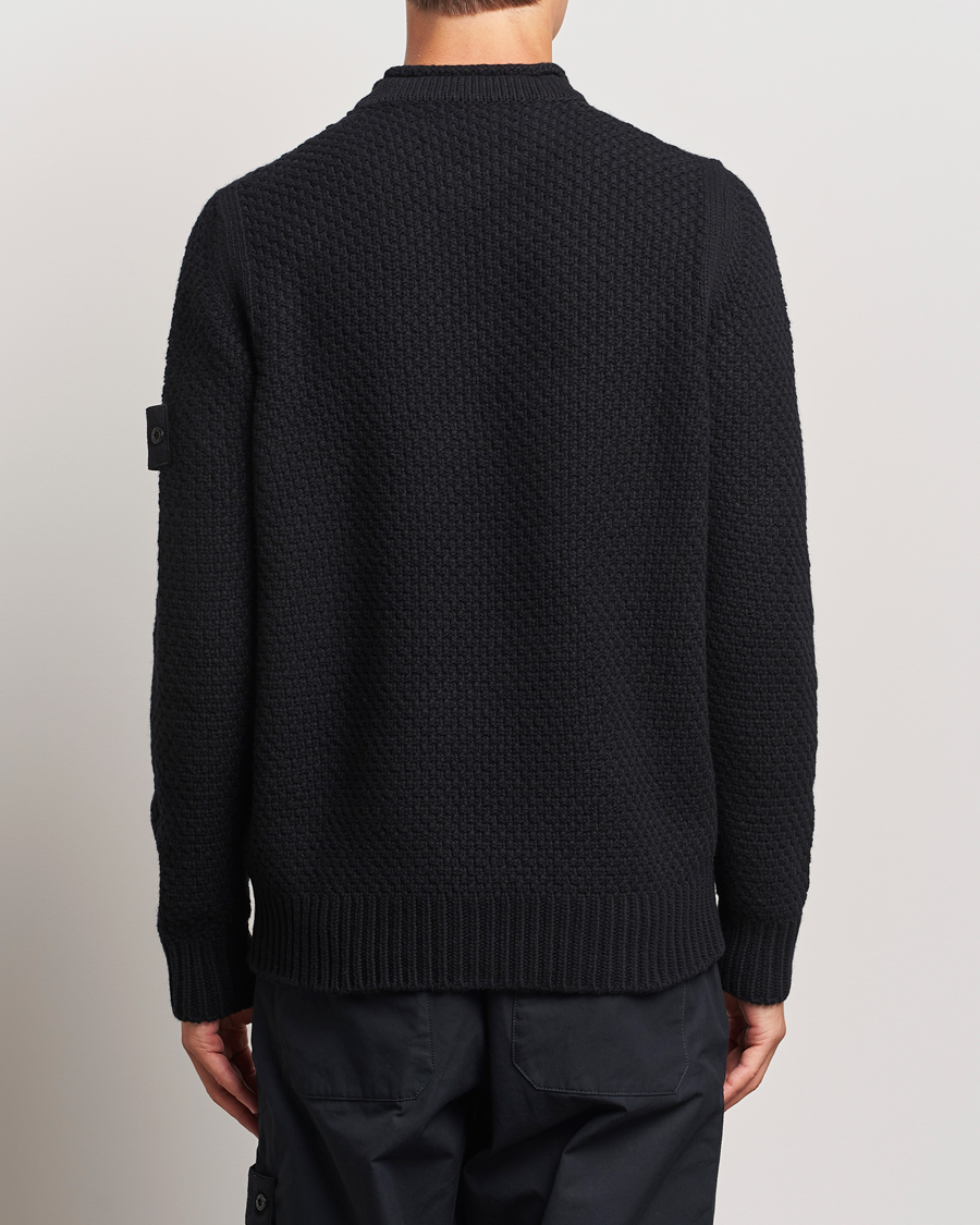 Mies | Puserot | Stone Island | Ghost Knitted Geelong Mock Neck Black