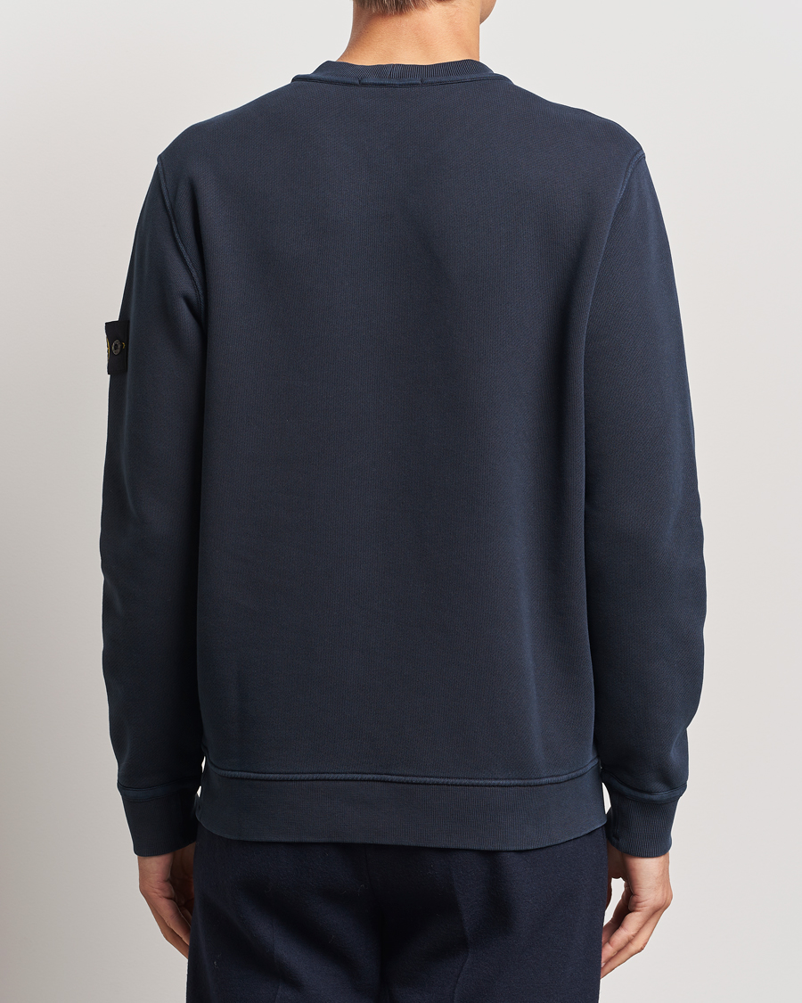 Mies | Puserot | Stone Island | Old Dyed Cotton Sweatshirt Navy Blue