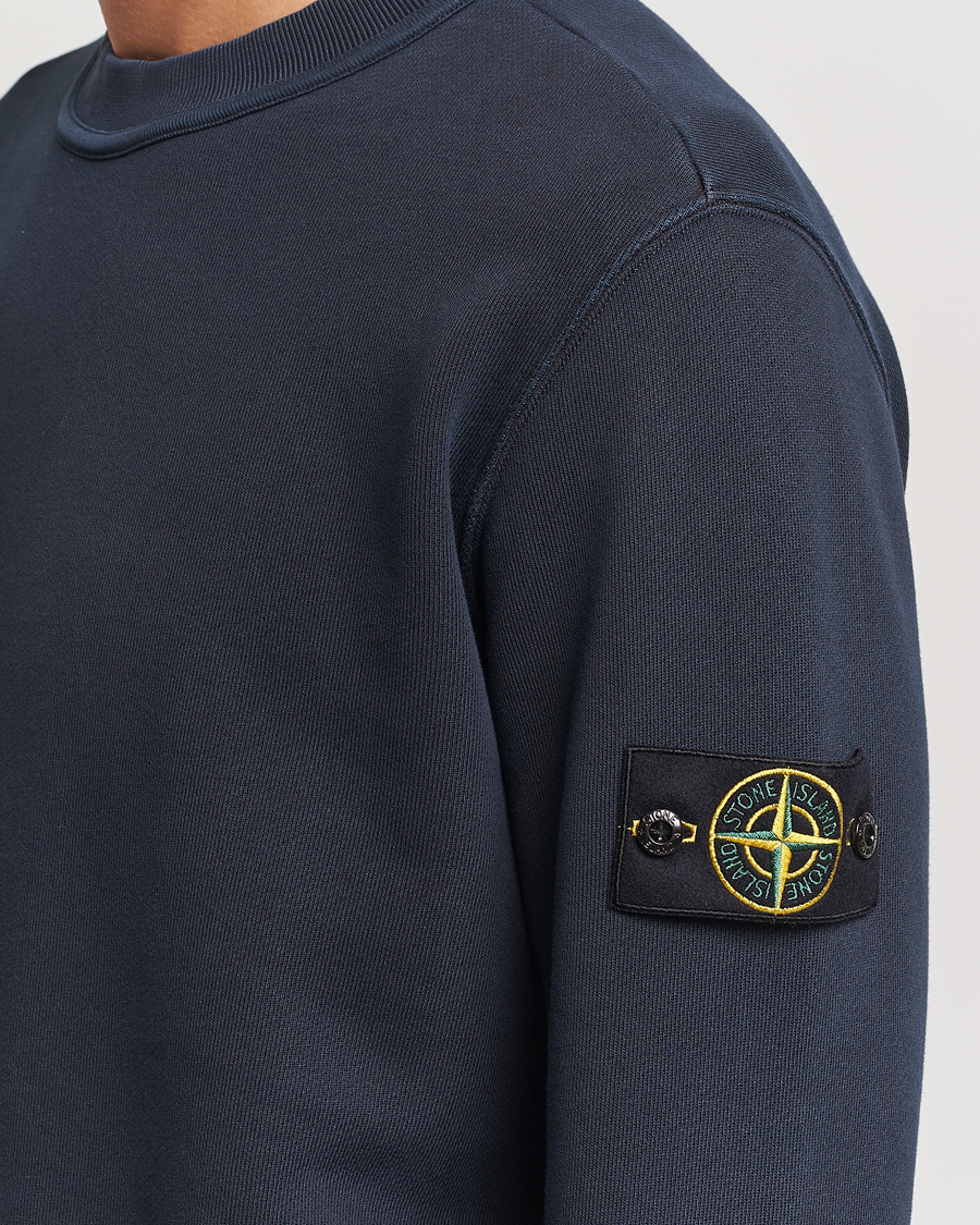Mies | Puserot | Stone Island | Old Dyed Cotton Sweatshirt Navy Blue
