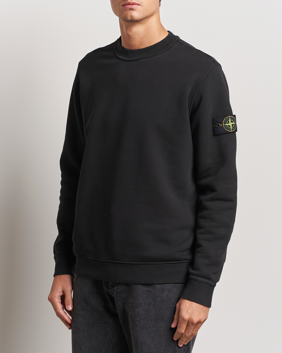 Mies | Puserot | Stone Island | Old Dyed Cotton Sweatshirt Black