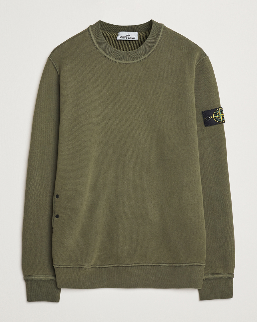 Mies | Puserot | Stone Island | Old Dyed Cotton Sweatshirt Musk