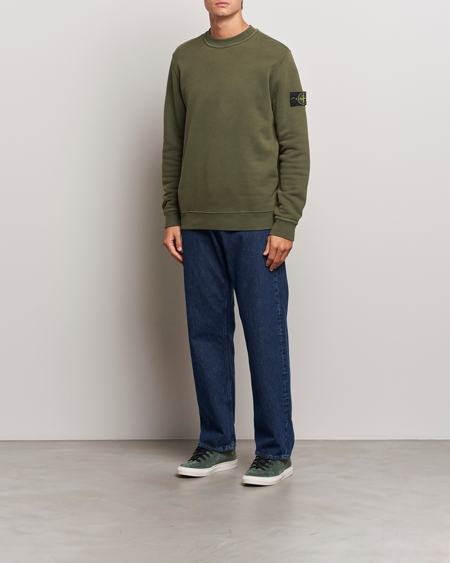 Mies | Puserot | Stone Island | Old Dyed Cotton Sweatshirt Musk