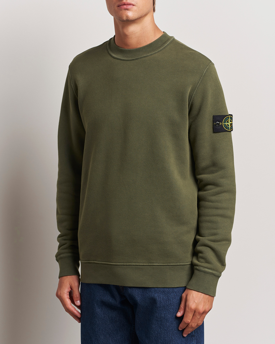 Mies | Puserot | Stone Island | Old Dyed Cotton Sweatshirt Musk