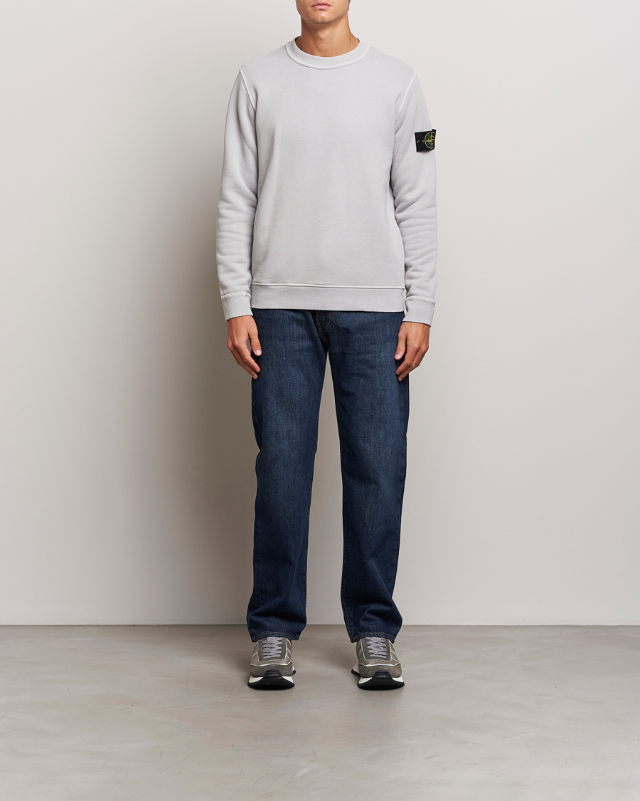 Mies | Puserot | Stone Island | Old Dyed Cotton Sweatshirt Grey