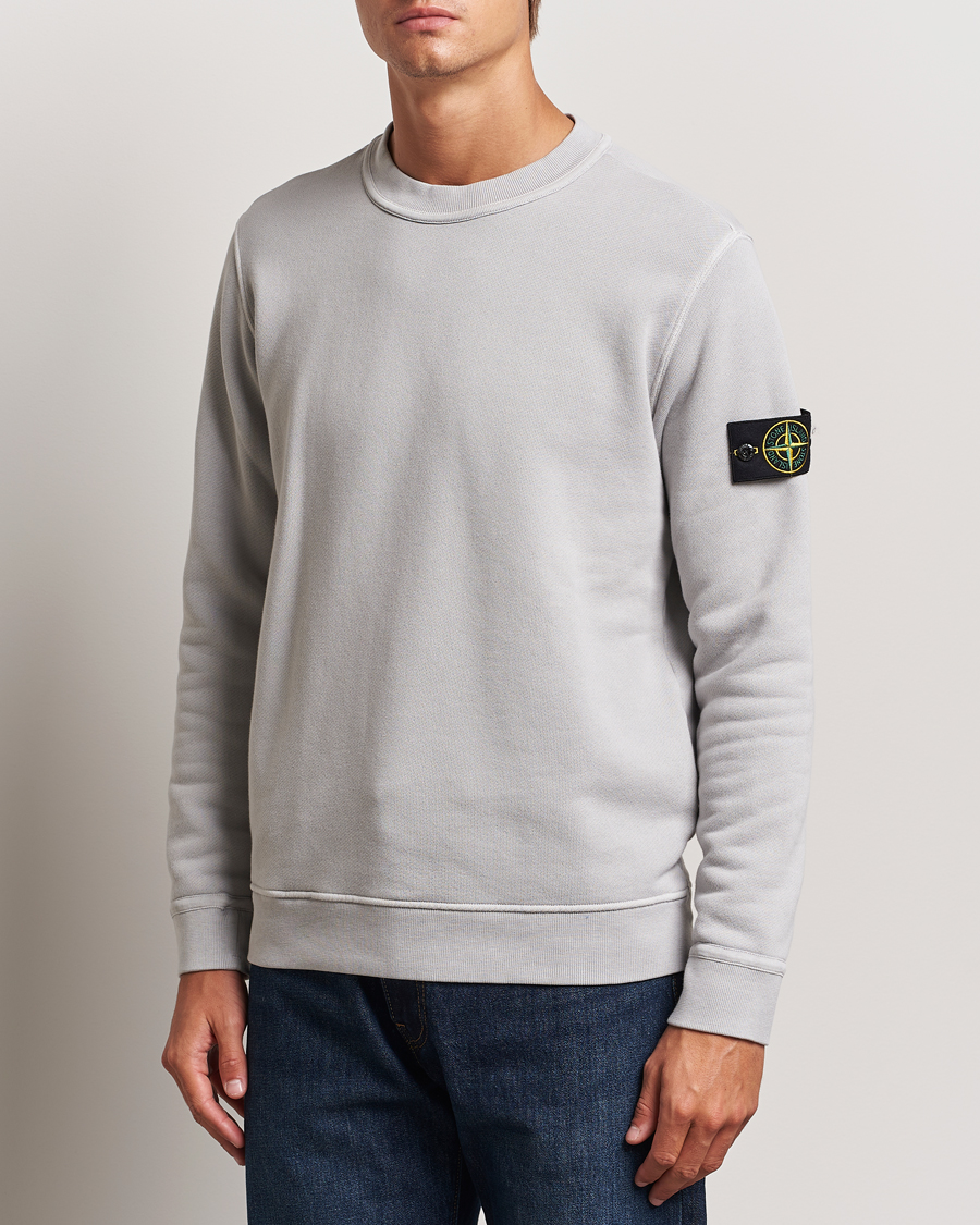 Mies | Puserot | Stone Island | Old Dyed Cotton Sweatshirt Grey