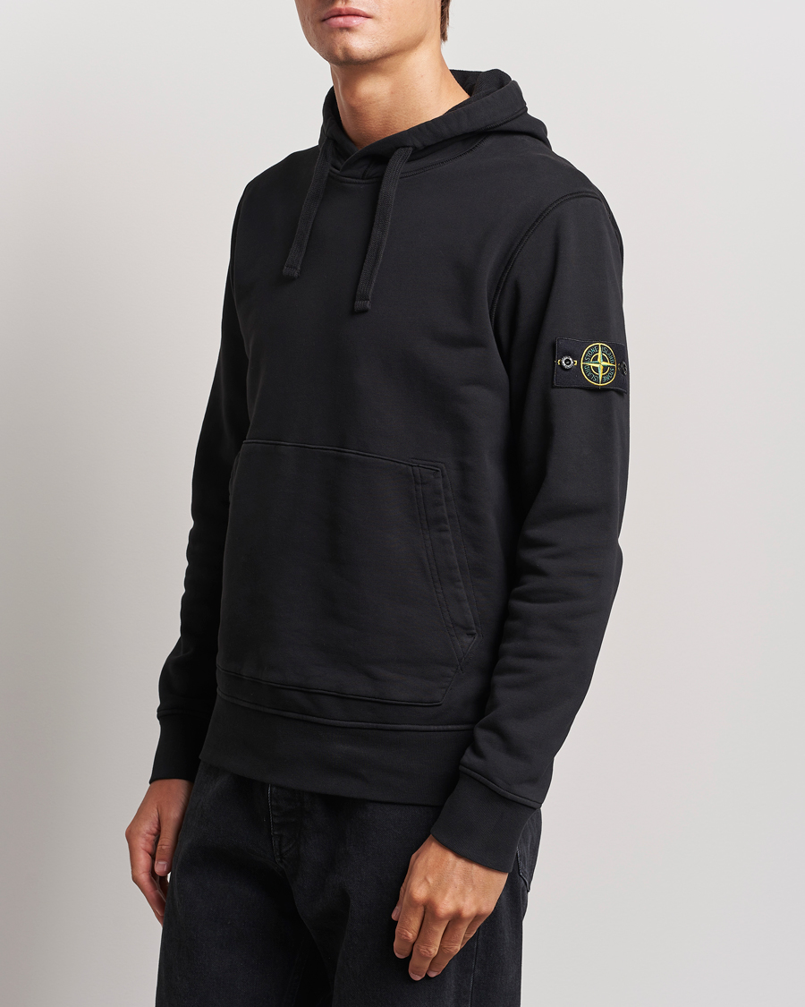 Mies | Puserot | Stone Island | Garment Dyed Fleece Hood Black