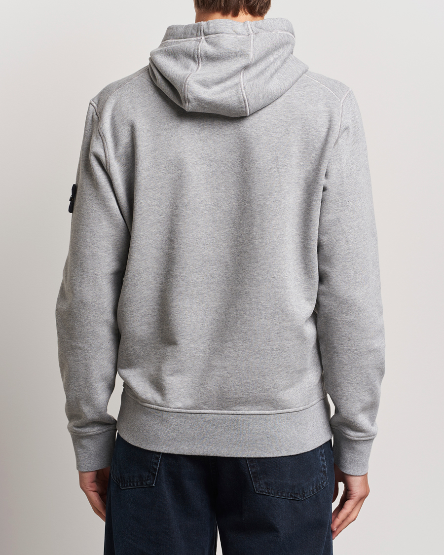 Mies | Puserot | Stone Island | Garment Dyed Fleece Hood Melange Grey
