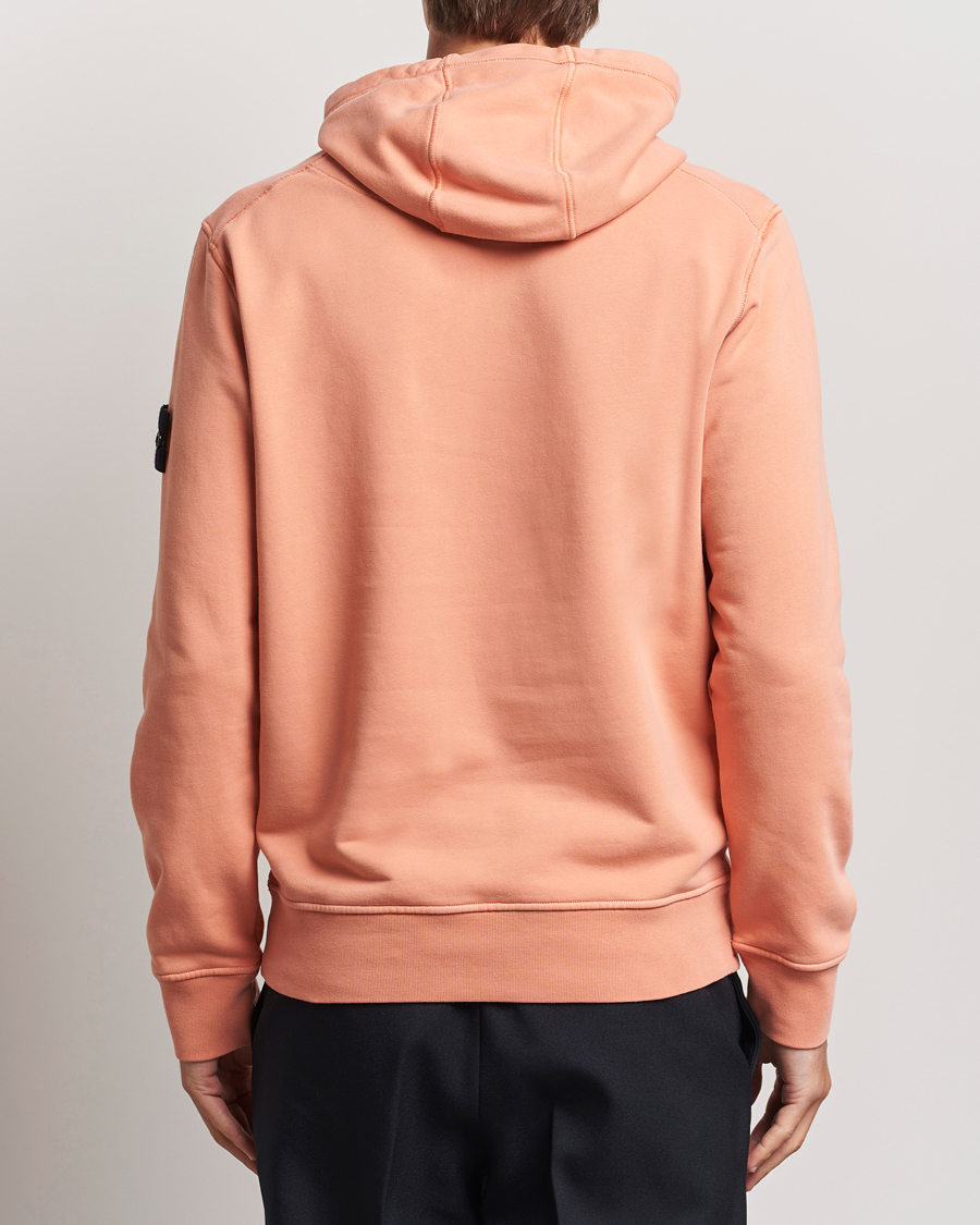 Mies | Puserot | Stone Island | Garment Dyed Fleece Hood Orange