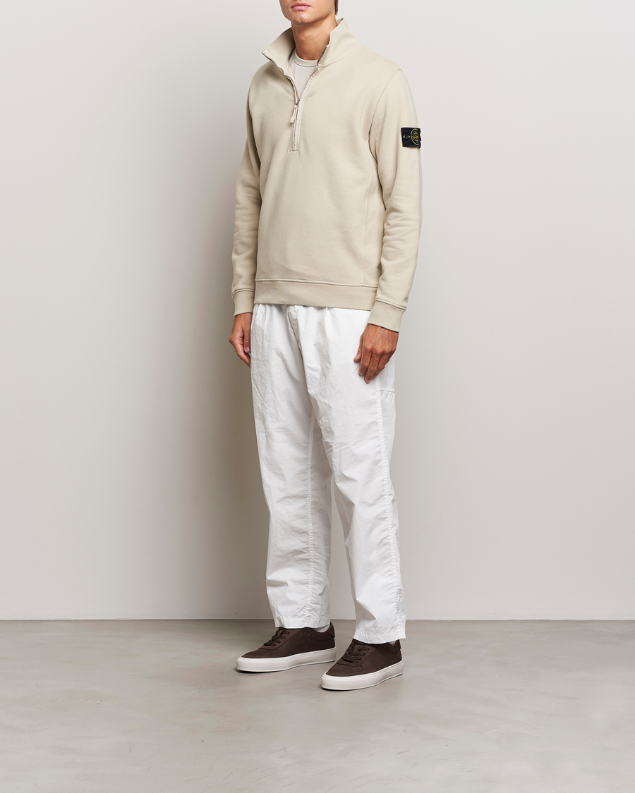 Mies | Puserot | Stone Island | Garment Dyed Fleece Half Zip Plaster