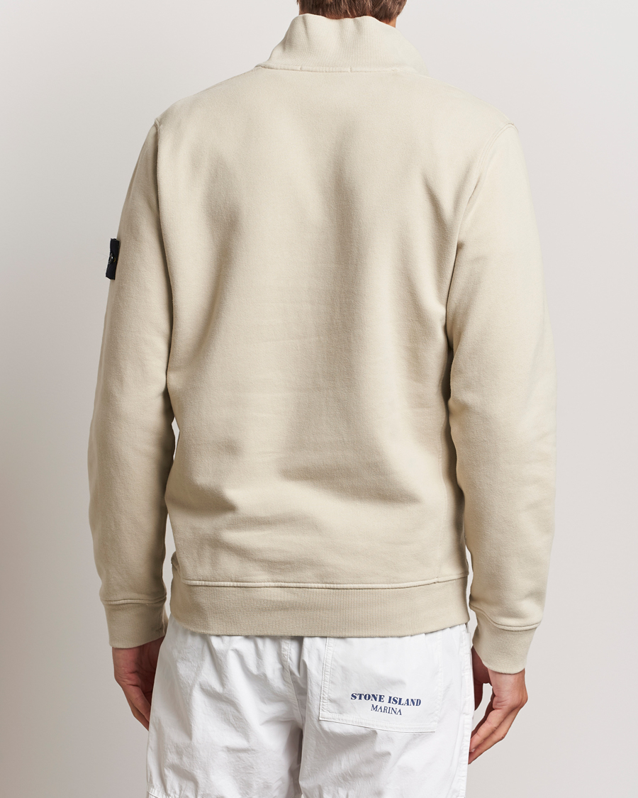 Mies | Puserot | Stone Island | Garment Dyed Fleece Half Zip Plaster