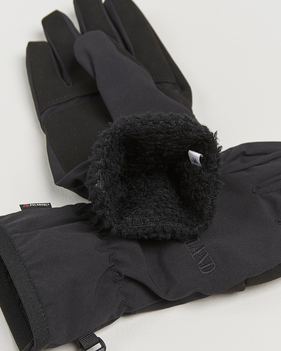 Mies | Stone Island Soft Shell-R_e Recycled Gloves Black | Stone Island | Soft Shell-R_e Recycled Gloves Black