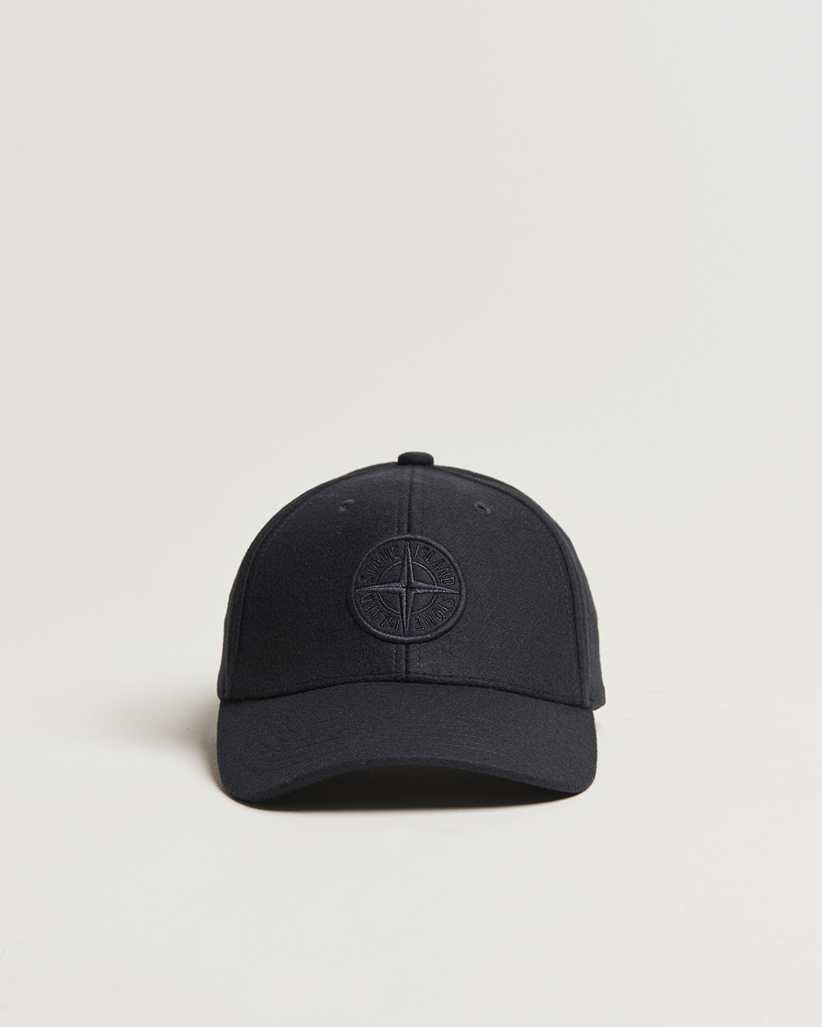 Mies | Stone Island Wool Nylon Flannel Cap Navy Blue | Stone Island | Wool Nylon Flannel Cap Navy Blue