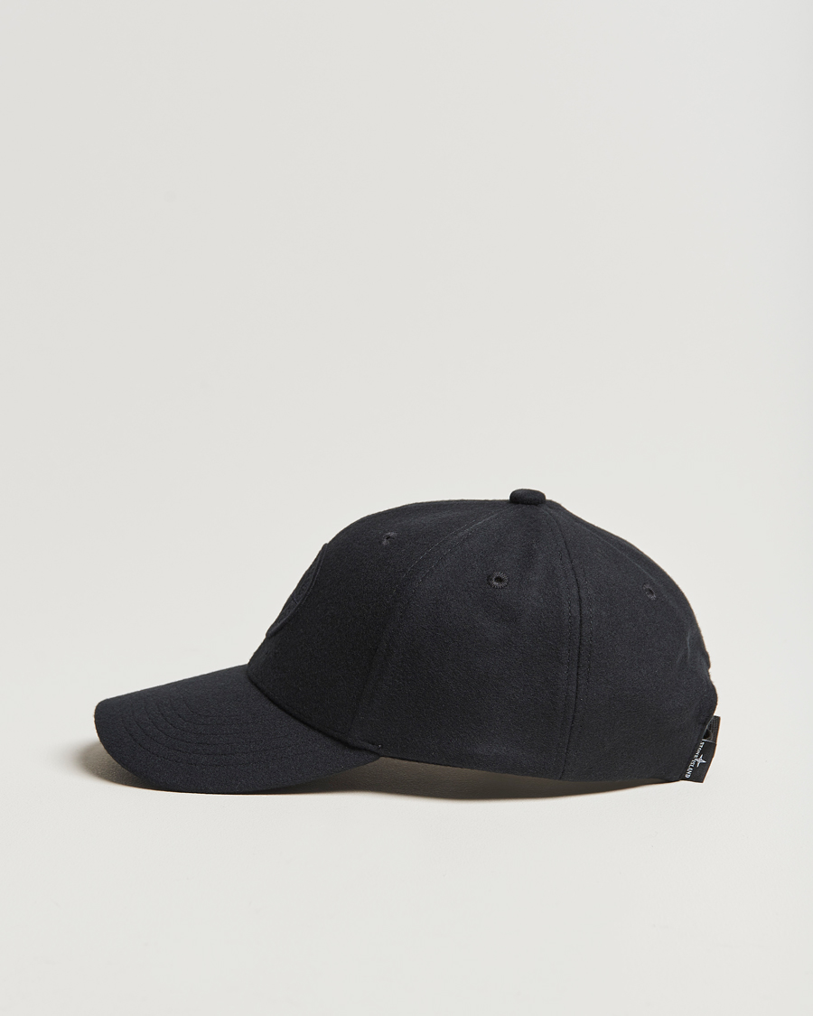 Mies | Stone Island Wool Nylon Flannel Cap Navy Blue | Stone Island | Wool Nylon Flannel Cap Navy Blue