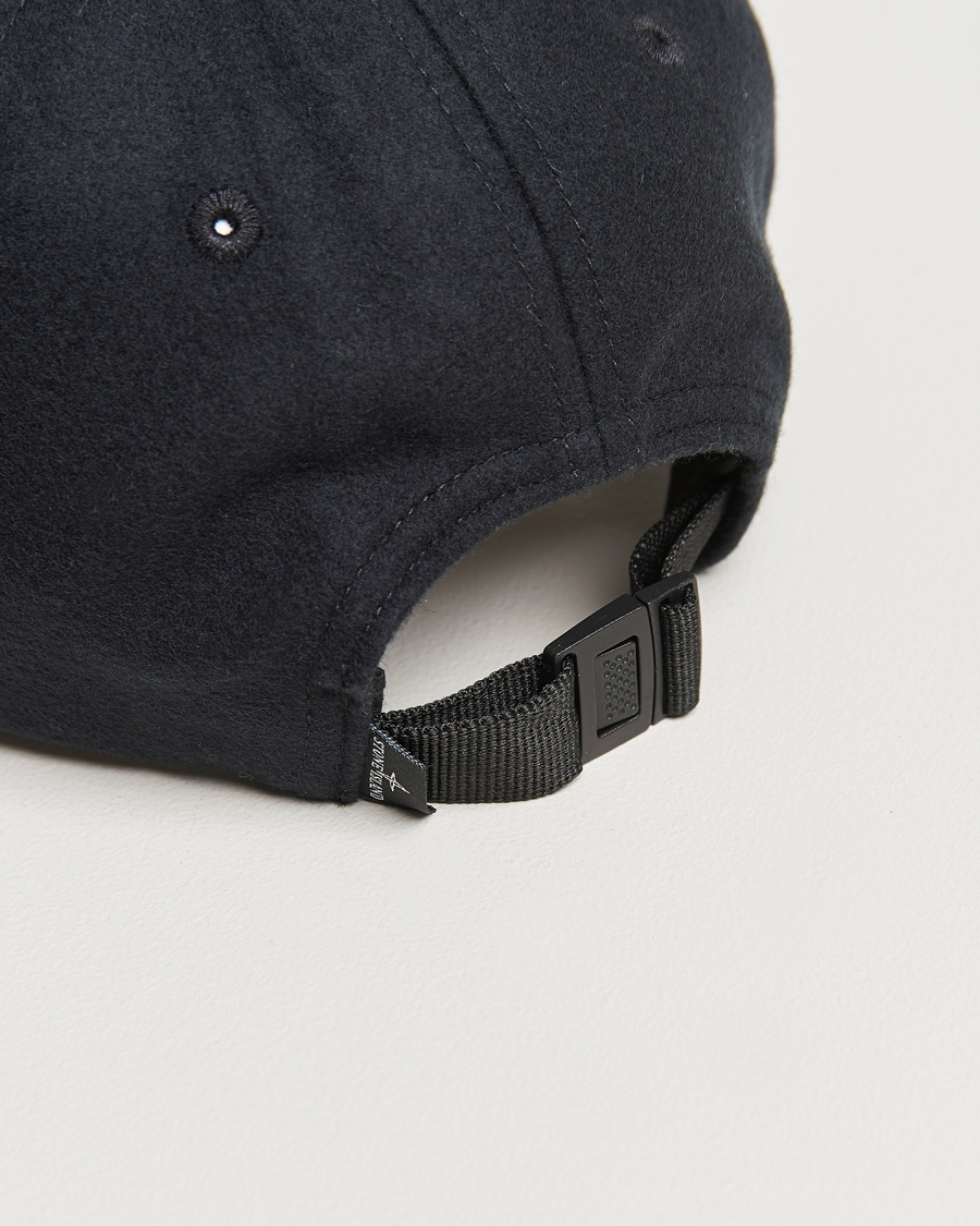 Mies | Stone Island Wool Nylon Flannel Cap Navy Blue | Stone Island | Wool Nylon Flannel Cap Navy Blue