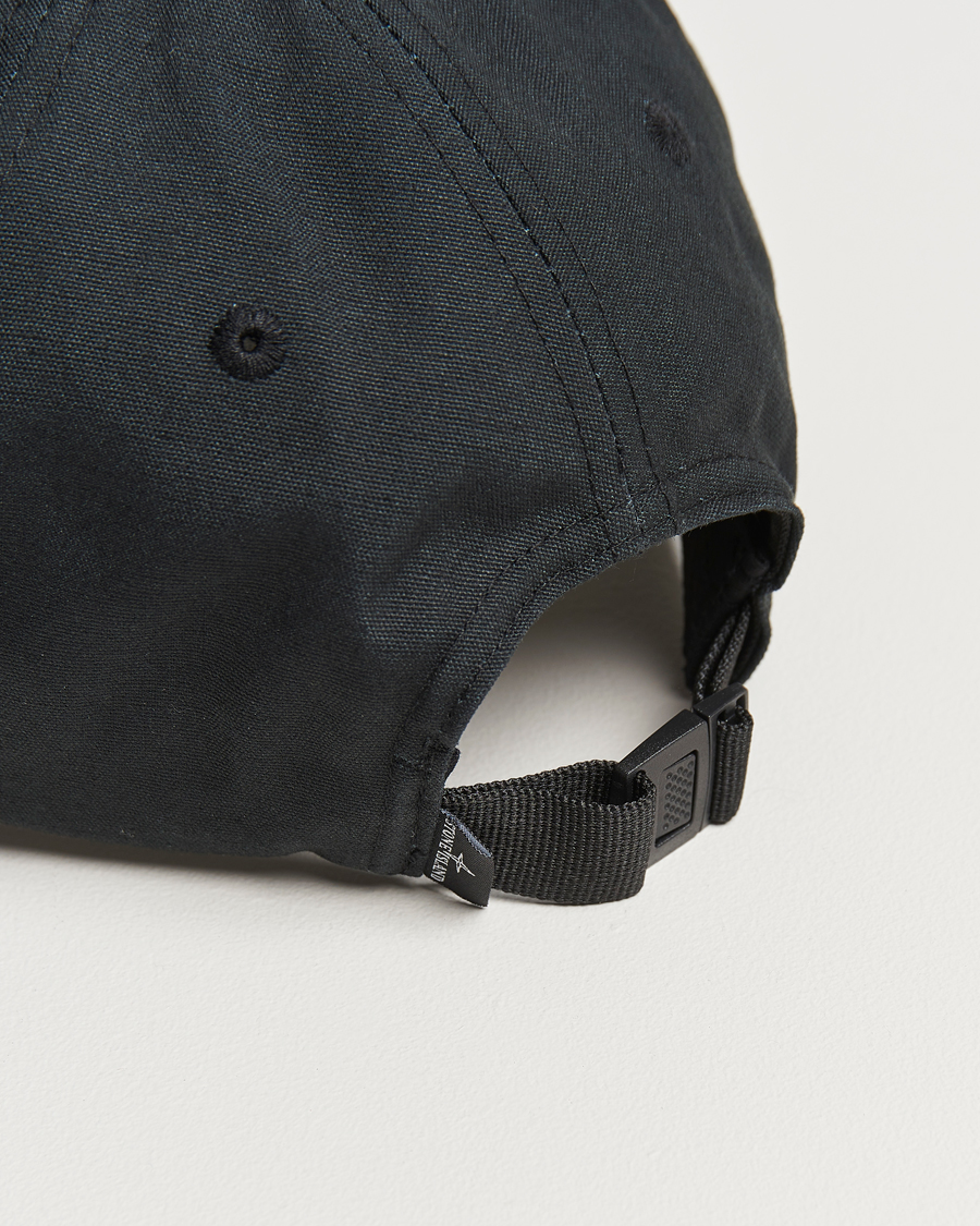 Mies | Stone Island Cotton Rep Logo Cap Black | Stone Island | Cotton Rep Logo Cap Black