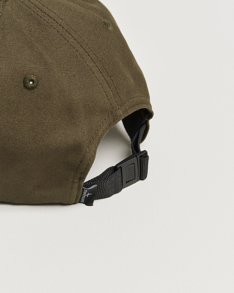 Mies | Stone Island Cotton Rep Logo Cap Military Green | Stone Island | Cotton Rep Logo Cap Military Green