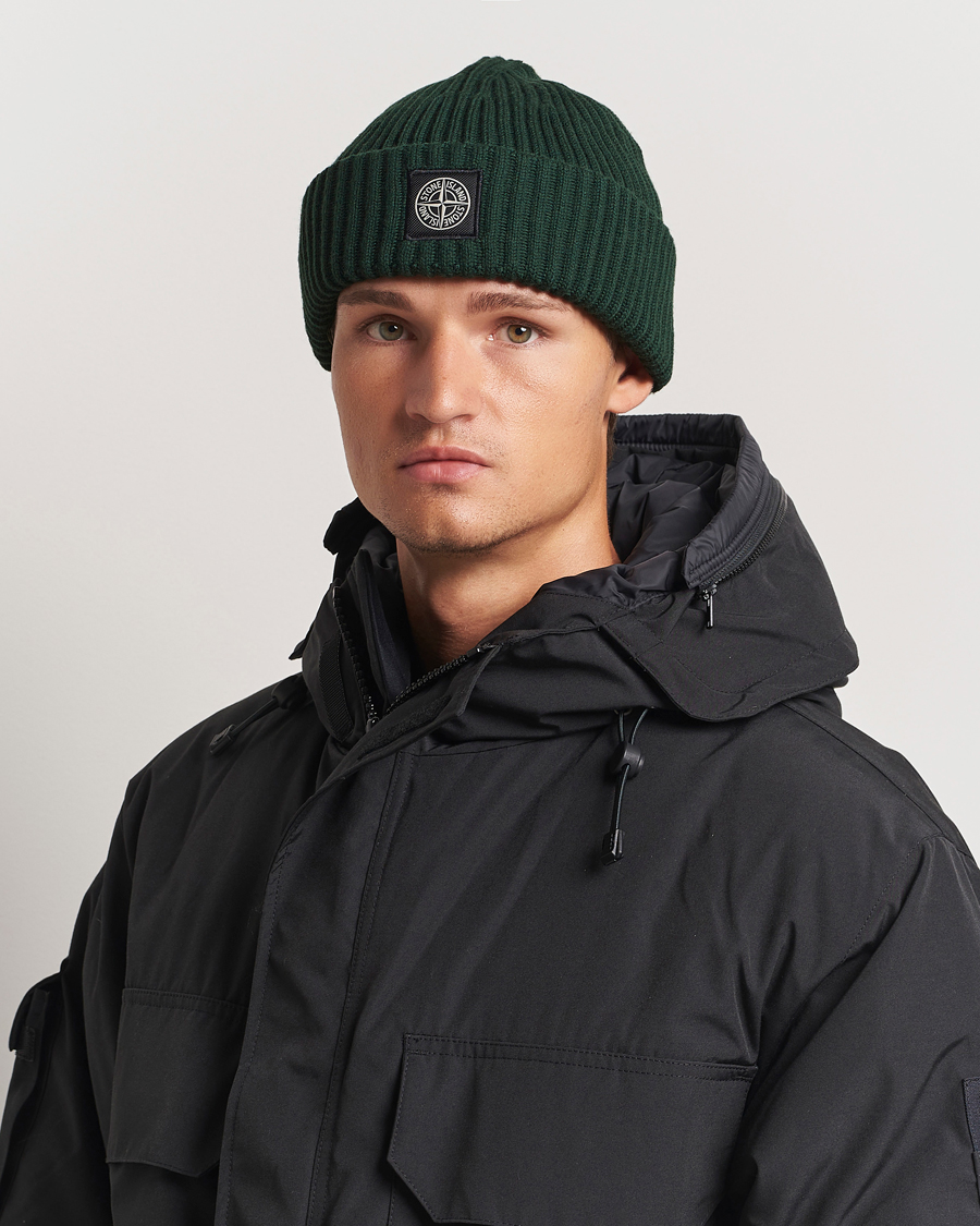 Mies | Stone Island Full Rib Wool Beanie Musk | Stone Island | Full Rib Wool Beanie Musk