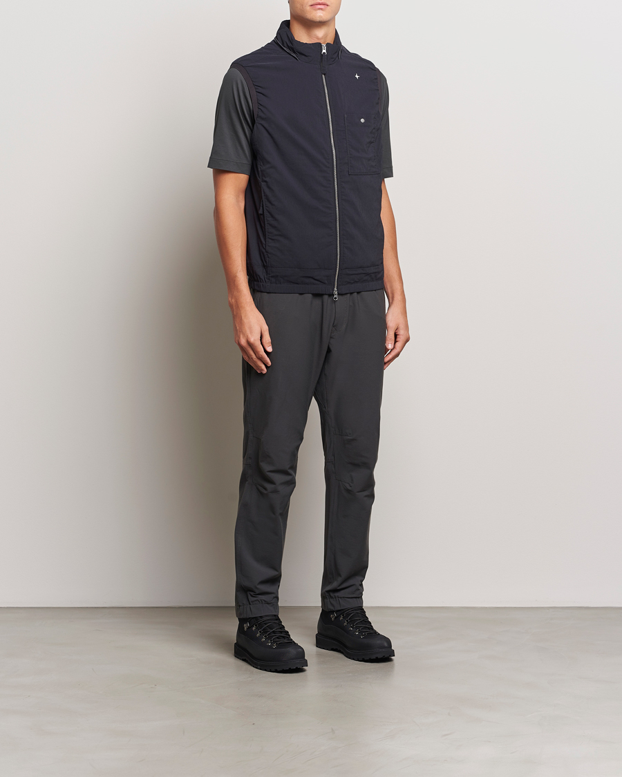 Mies | Takit | Stone Island | Stellina Wool/Nylon Padded Vest Blue Marine