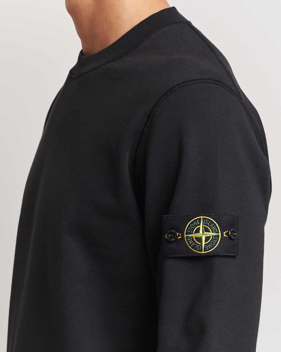 Mies | Puserot | Stone Island | Garment Dyed Fleece Sweatshirt Black