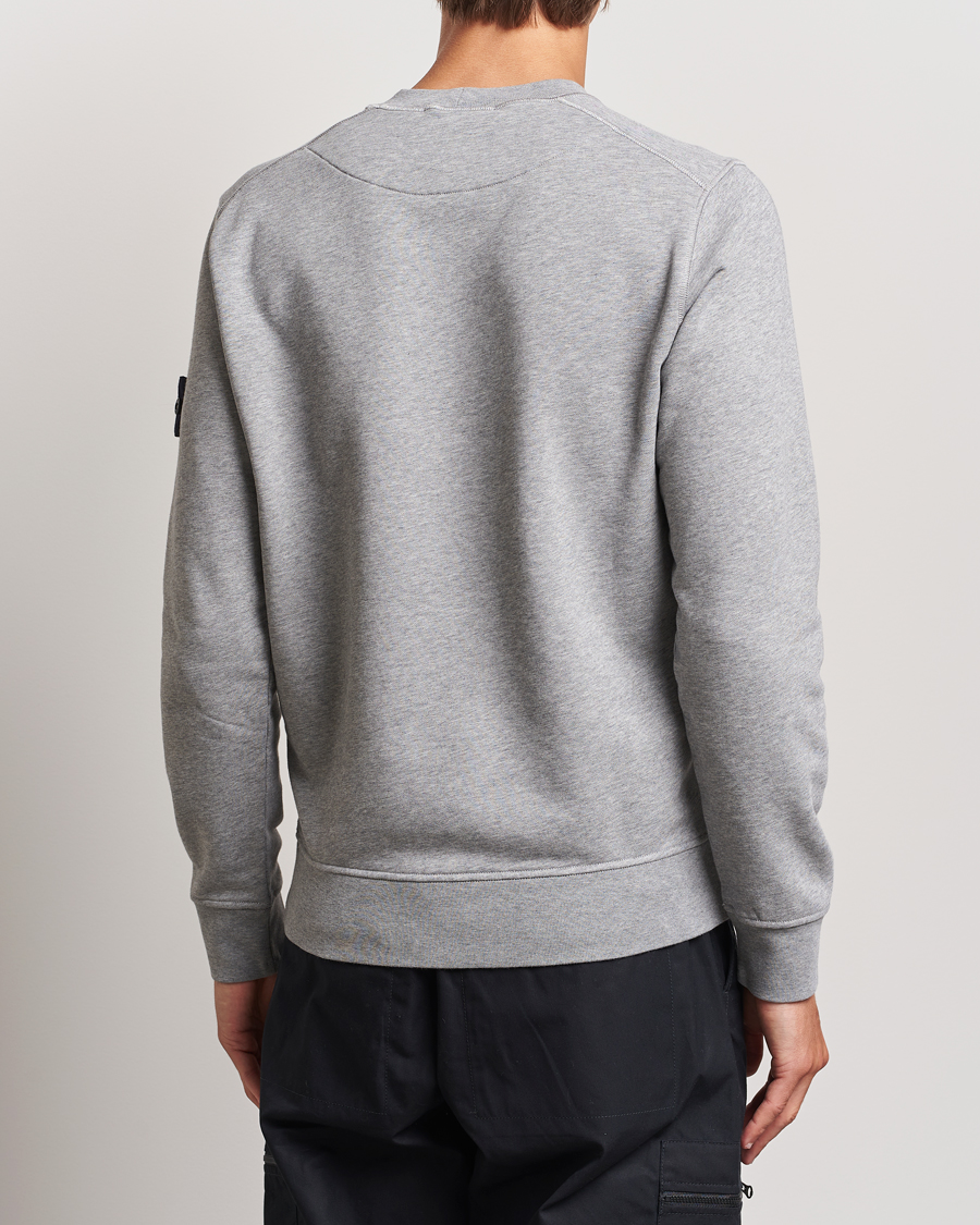 Mies | Puserot | Stone Island | Garment Dyed Fleece Sweatshirt Melange Grey