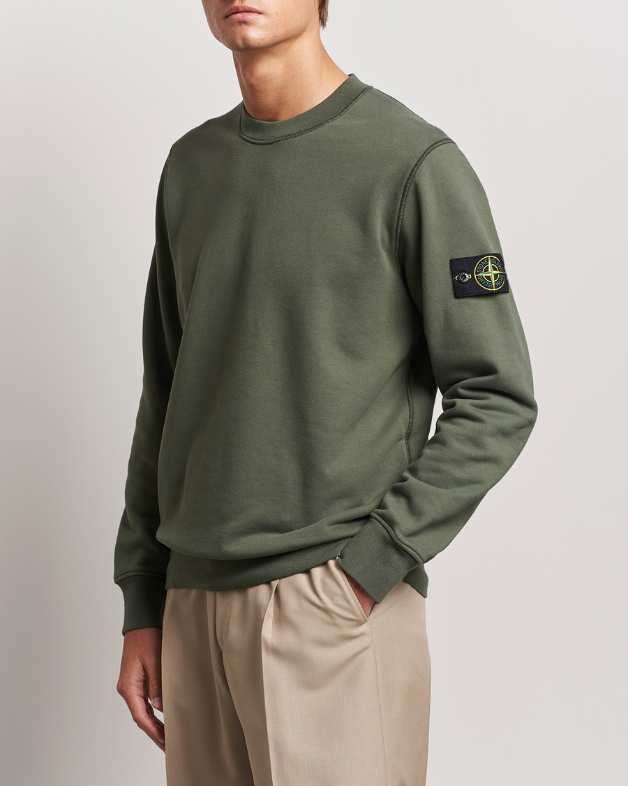 Mies | Puserot | Stone Island | Garment Dyed Fleece Sweatshirt Musk
