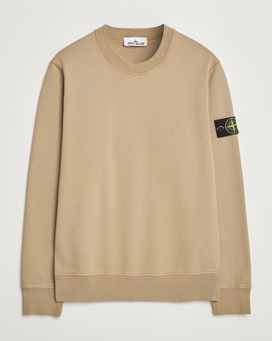 Mies | Puserot | Stone Island | Garment Dyed Fleece Sweatshirt Biscuit