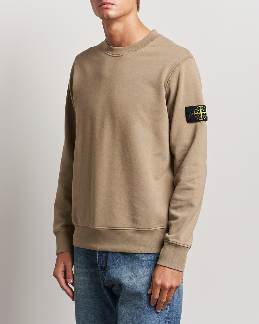 Mies | Puserot | Stone Island | Garment Dyed Fleece Sweatshirt Biscuit