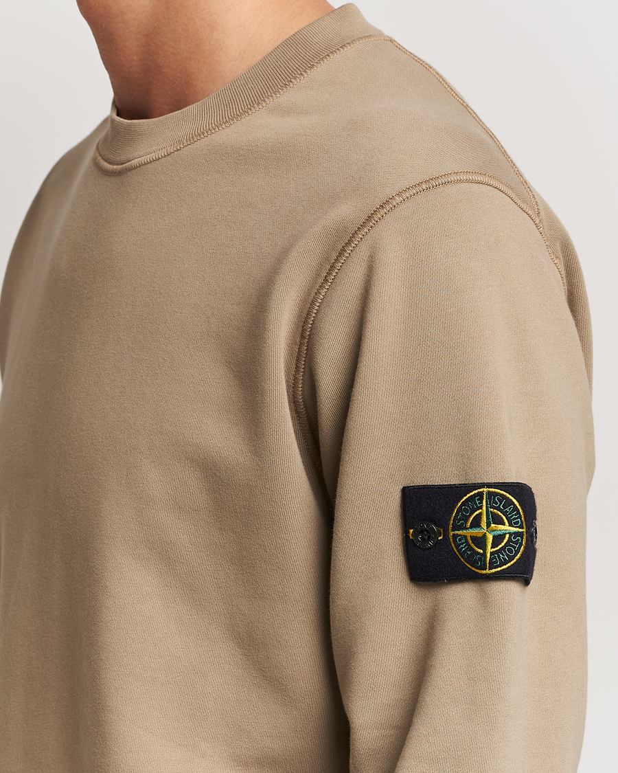 Mies | Puserot | Stone Island | Garment Dyed Fleece Sweatshirt Biscuit
