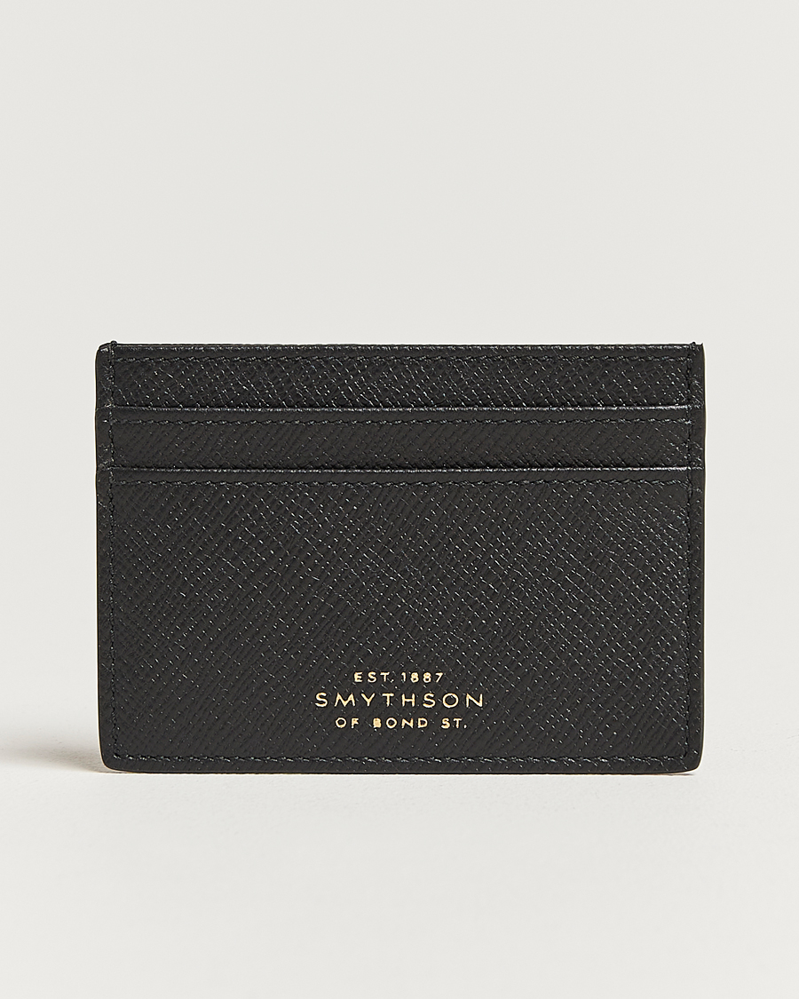 Mies | Lompakot | Smythson | Panama Flat Cardholder Black